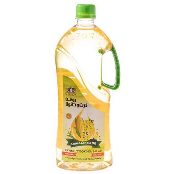 شیررضا روغن مایع مخلوط ذرت و کانولا 1620 گرمی