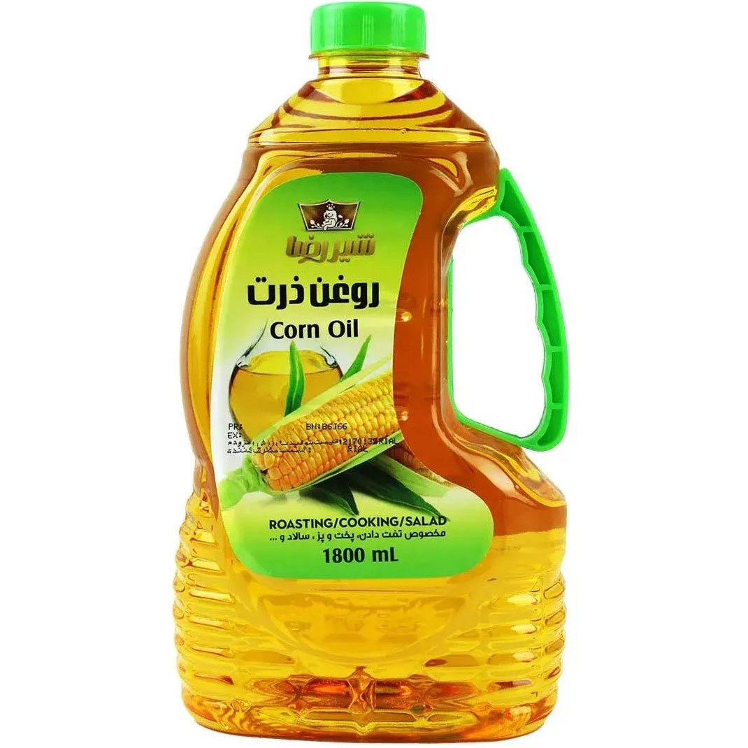شیررضا روغن مایع مخلوط ذرت و کانولا 1620 گرمی