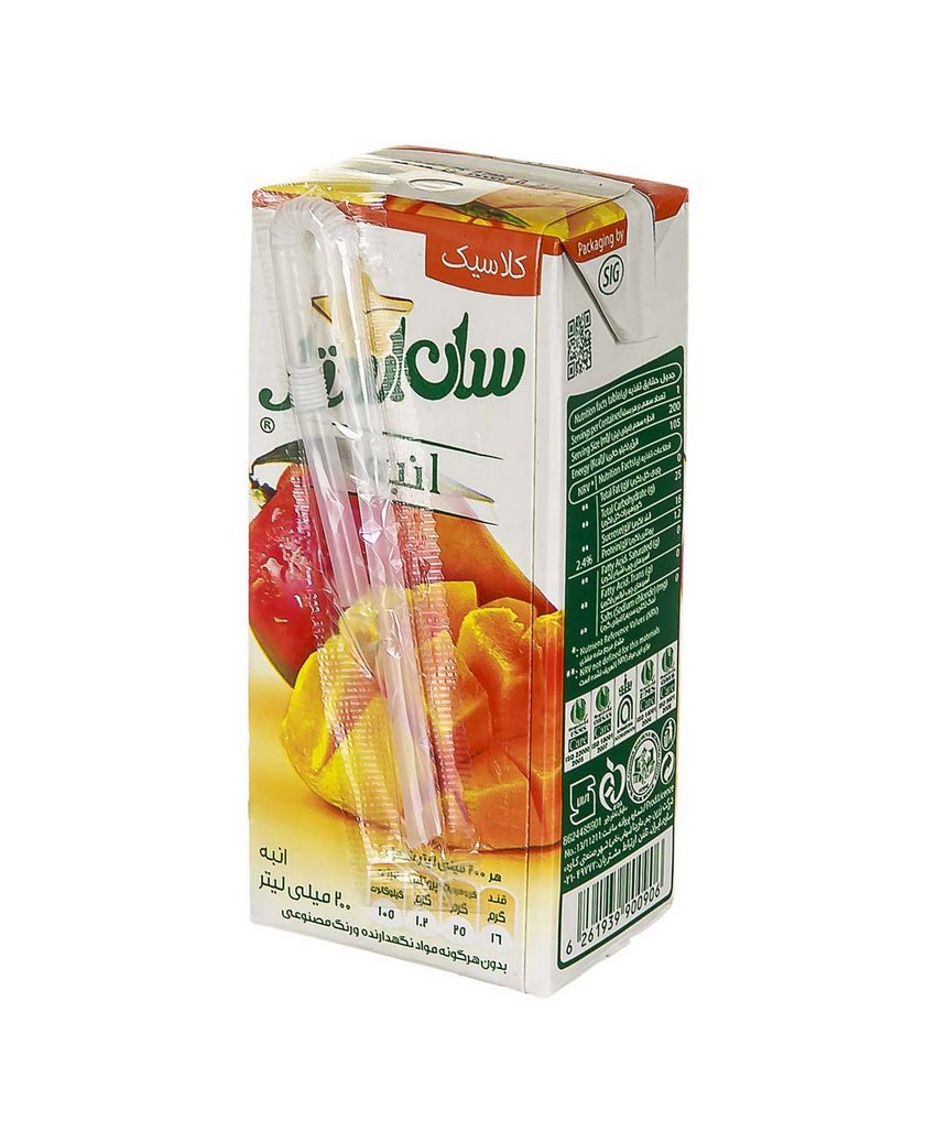 سان استار  آبمیوه انبه200 میل
