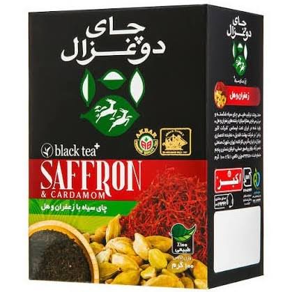 دوغزال چای زعفران و هل 400 گرمی