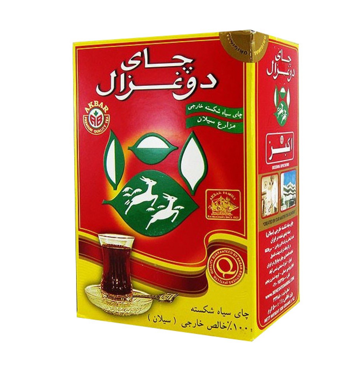 دو غزال چای سیاه شکسته ساده 100 گرمی