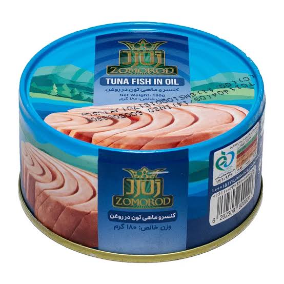 زمرد کنسرو ماهی تون در روغن 180 گرمی