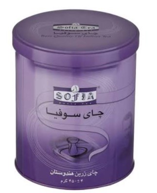 سوفیا چای زرین هندوستان قوطی گرد بنفش450گرمی