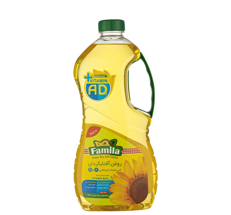 فامیلا  روغن آفتابگردان 1620غنی شده با ویتامین A