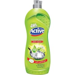 اکتیو مایع ظرفشویی حاوی گلیسیرین بارایحه لیمو 750 گرمی