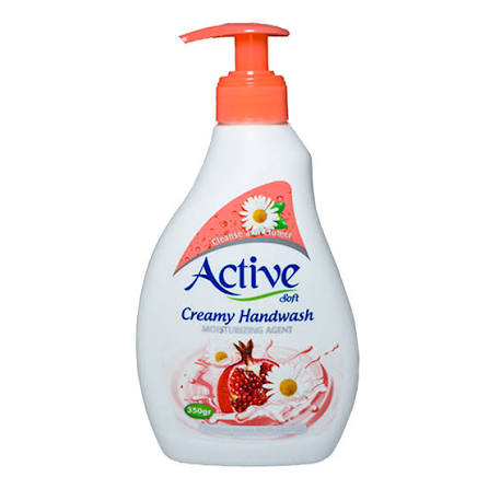 اکتیو مایع دستشویی کرمی با رایحه انار 350گرمی