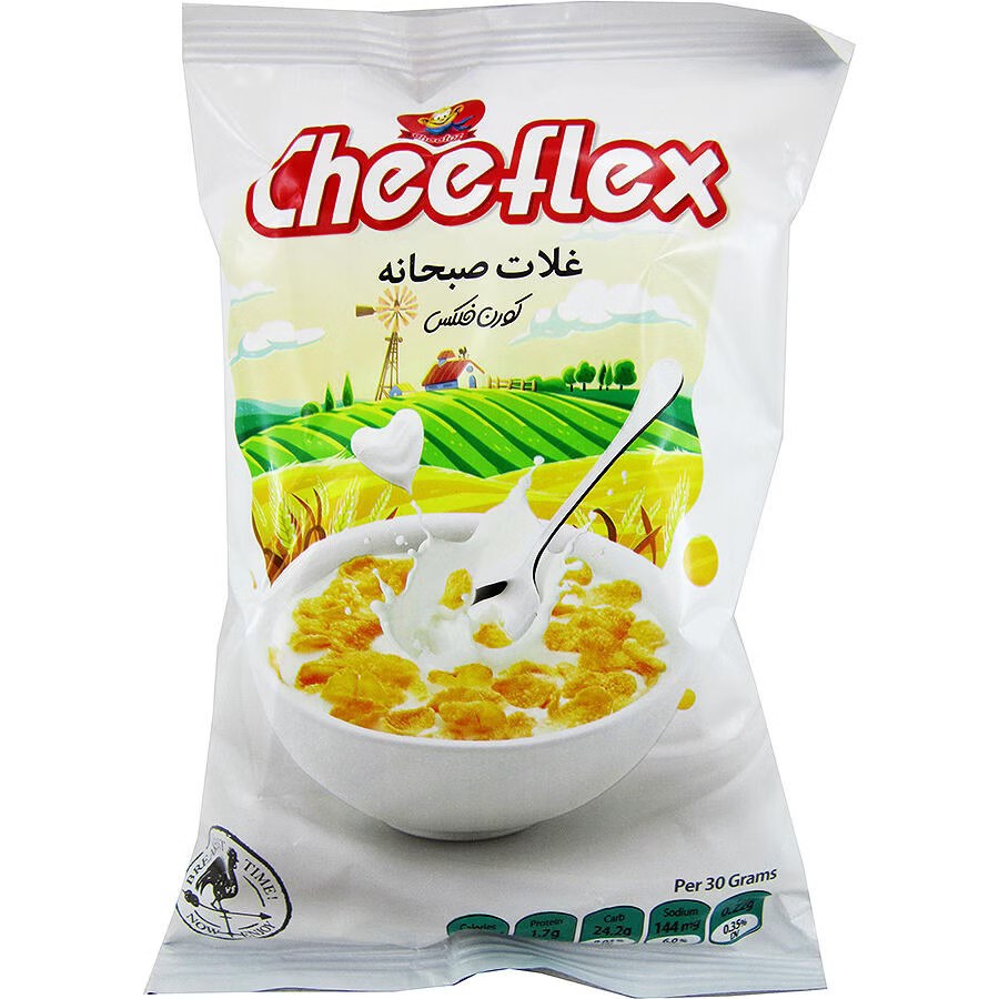چی فلکس غلات صبحانه کورن فلکس 75 گرمی