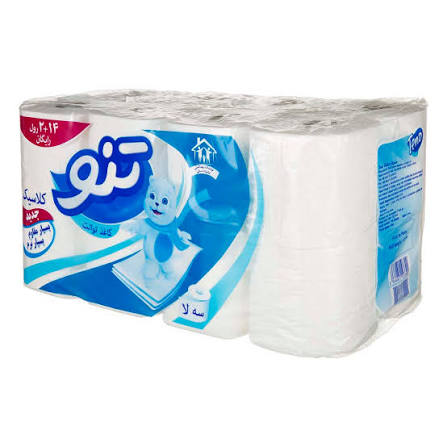 تنو دستمال توالت 3 لایه 16 رول
