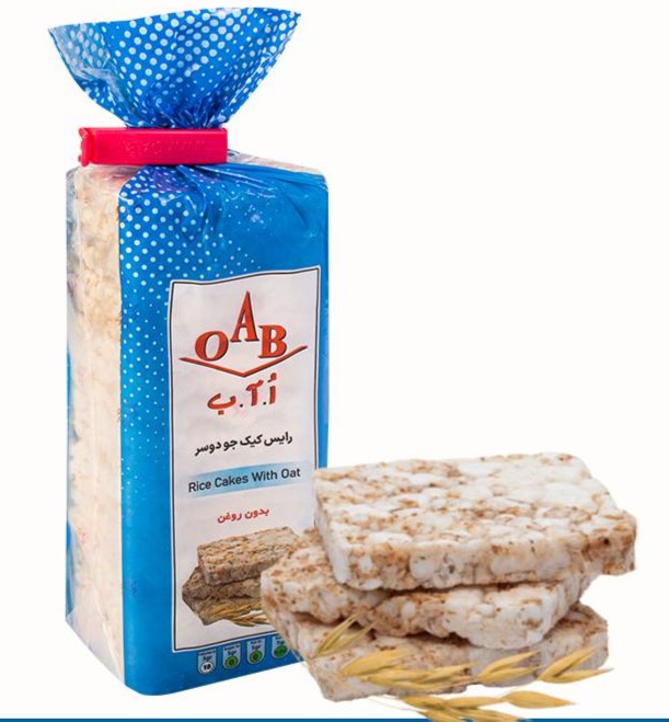او . آ . ب  رایس کیک جو دوسر بدون روغن 100 گرمی