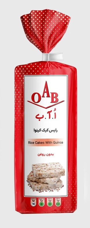 او . آ . ب  رایس کیک کینوا 100 گرمی