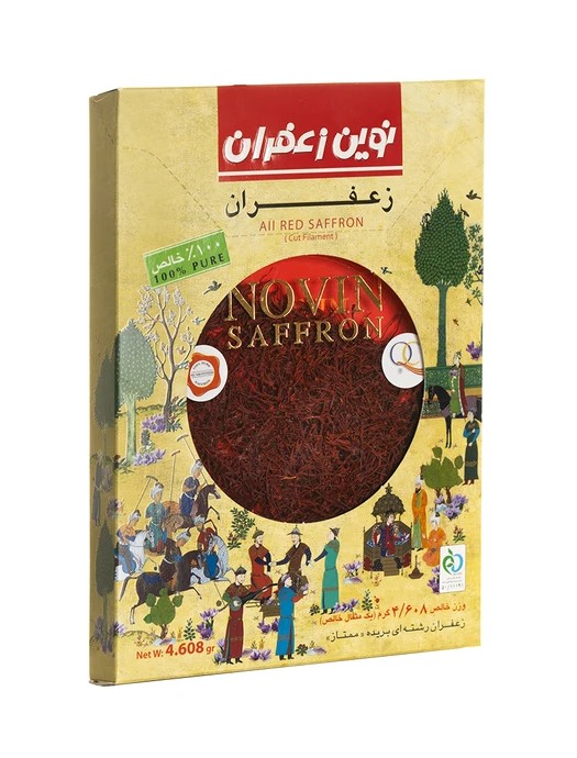 نوین زعفران نیم مثقال 100 درصد خالص